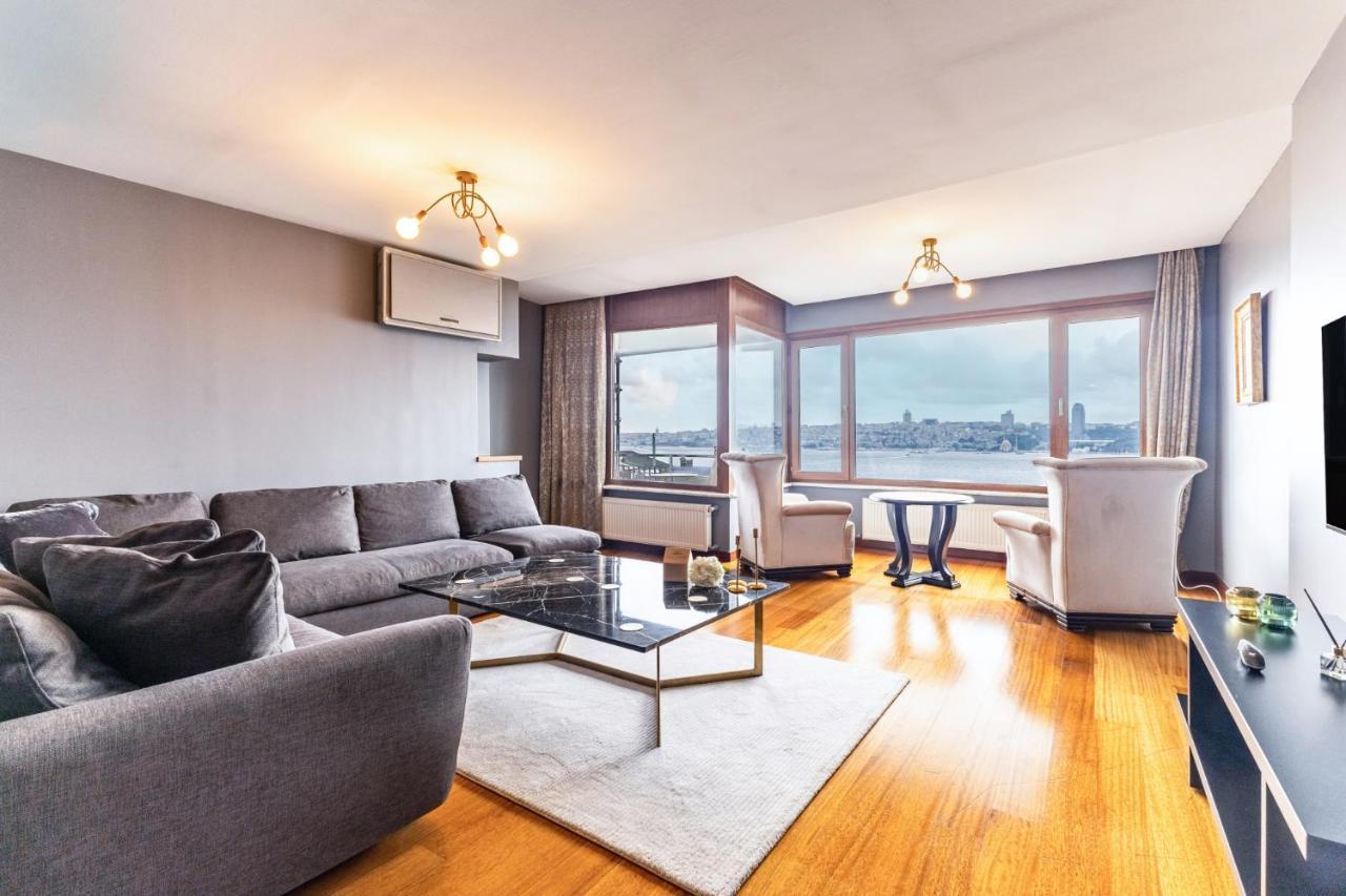 Duplex Flat W Panoramic Bosphorus View And Terrace Lägenhet Istanbul Exteriör bild