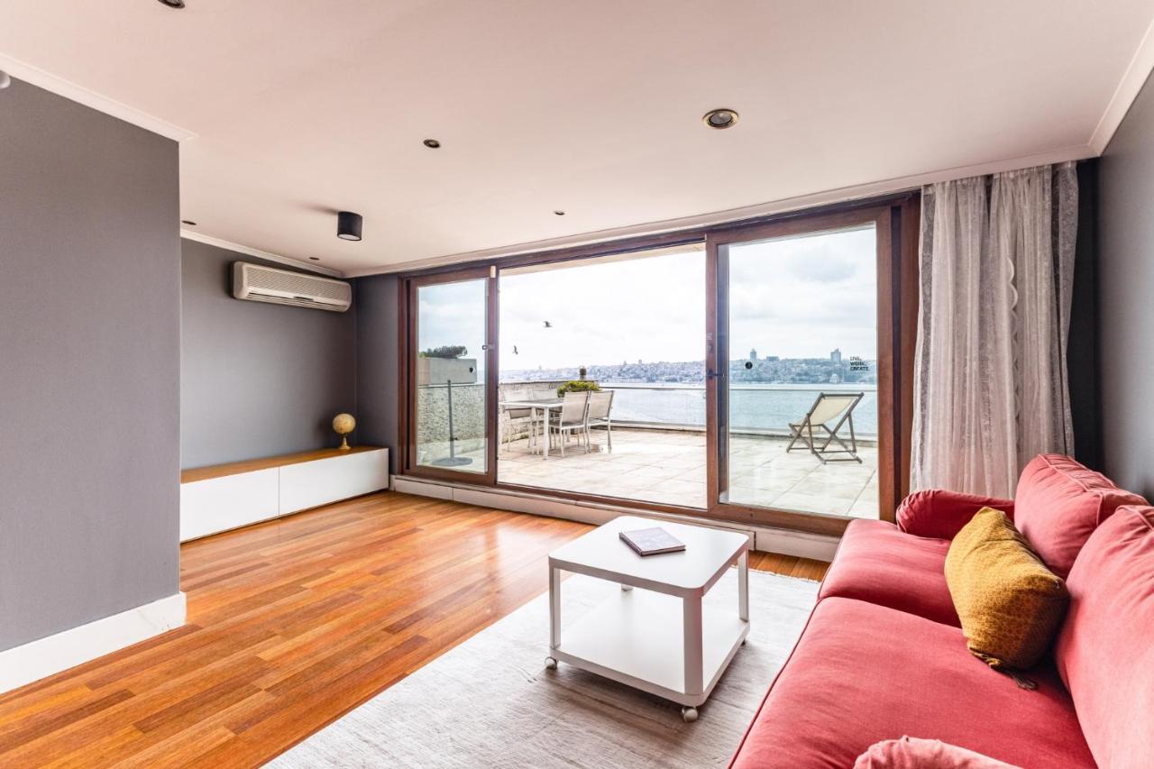 Duplex Flat W Panoramic Bosphorus View And Terrace Lägenhet Istanbul Exteriör bild